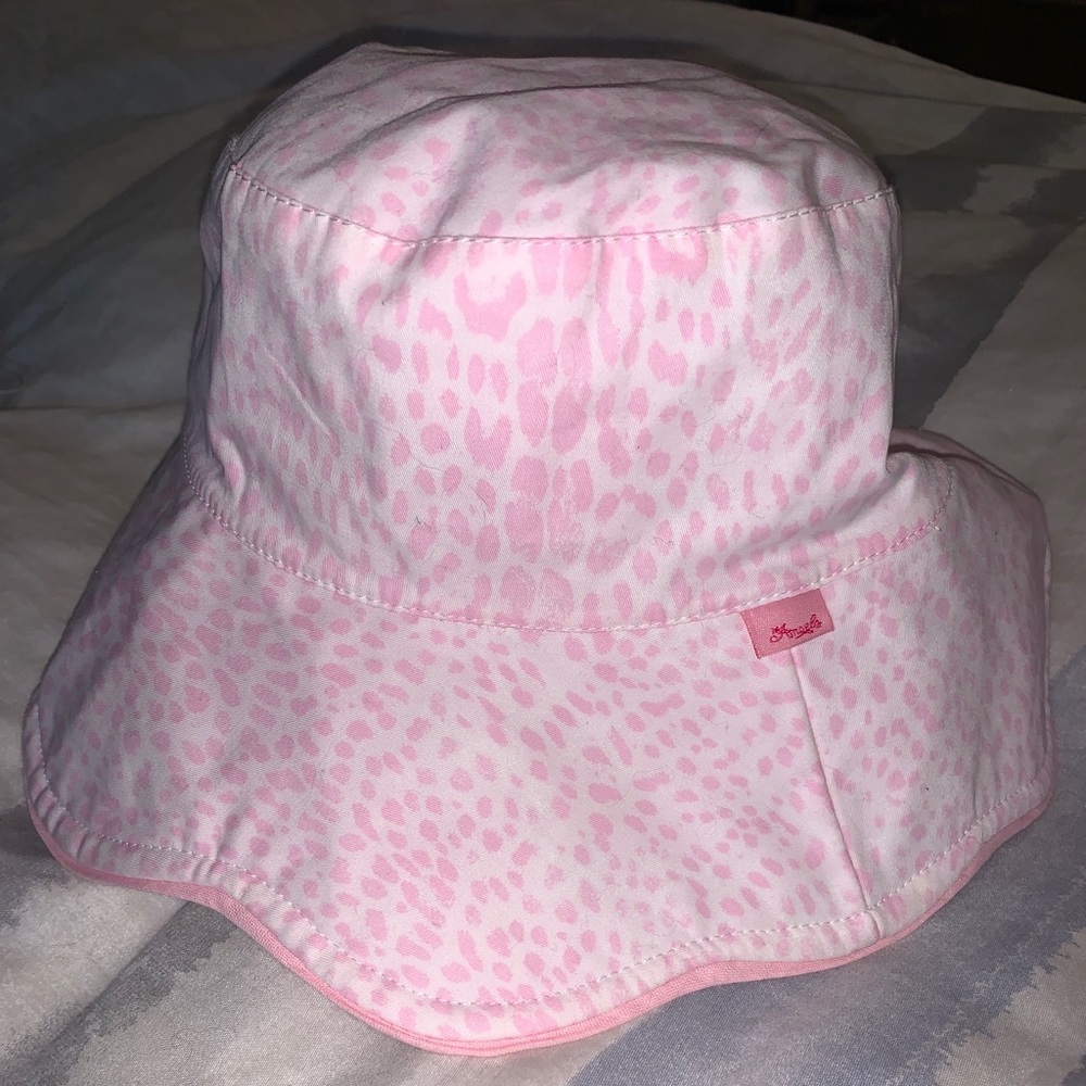 Roberto Cavalli Pink Cheetah Kids Bucket Hat